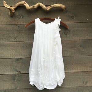 LaPiccola Danza Frayed Fringe Pleated Dress